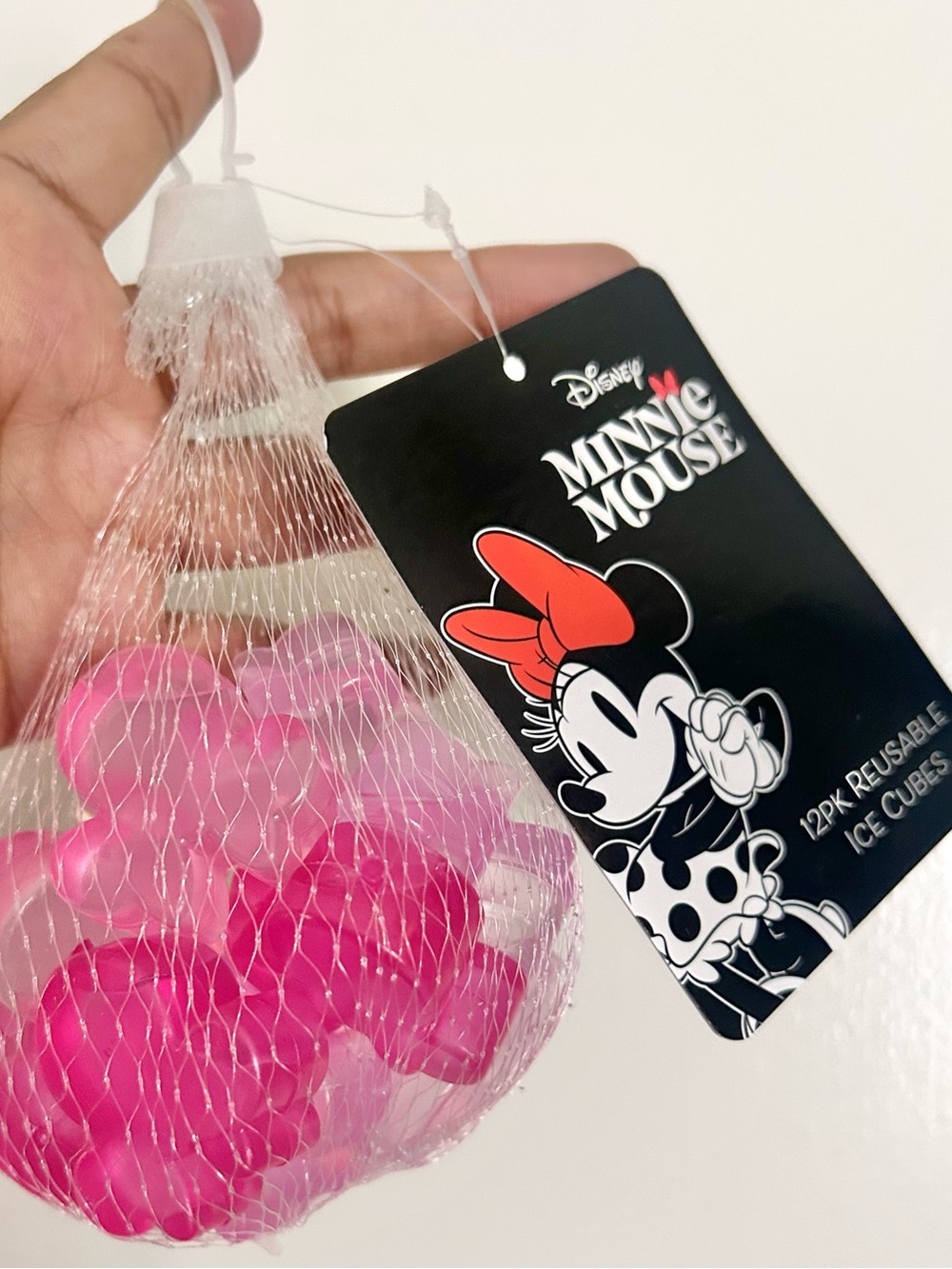 Disney Minnie Mouse Pink Reusable Ice Cubes